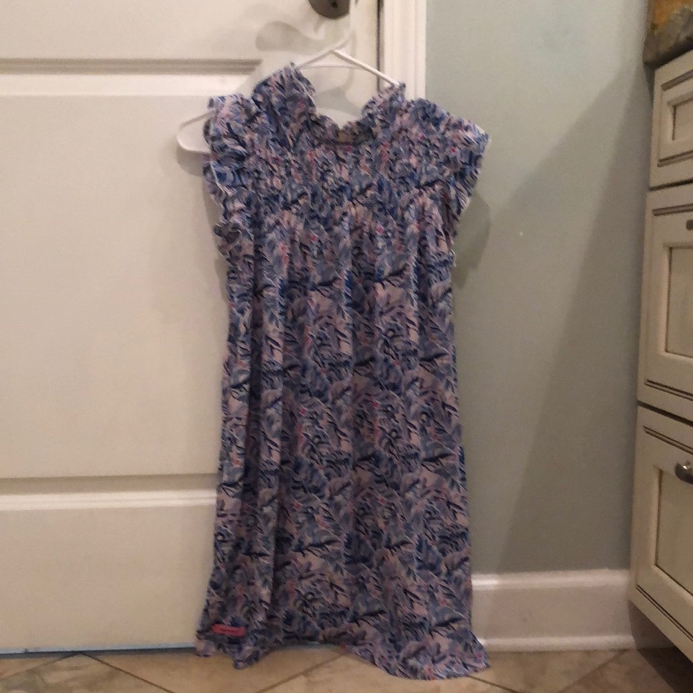 Simply Southern Blue Ruched Sheath Dress Sleeveless